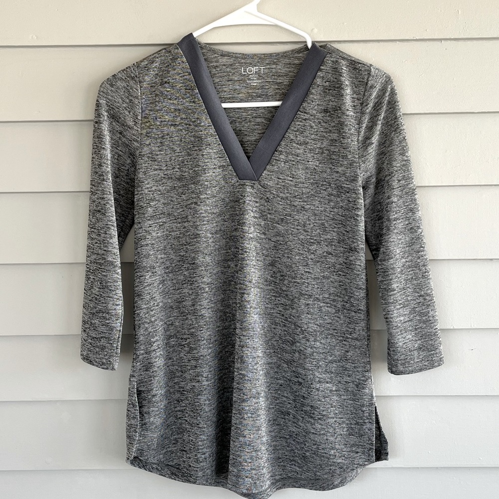 EUC Loft 3/4 Sleeve Top Petite